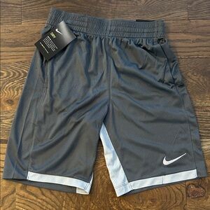 Nike Boy’s Charcoal and Light Gray Athletic Shorts